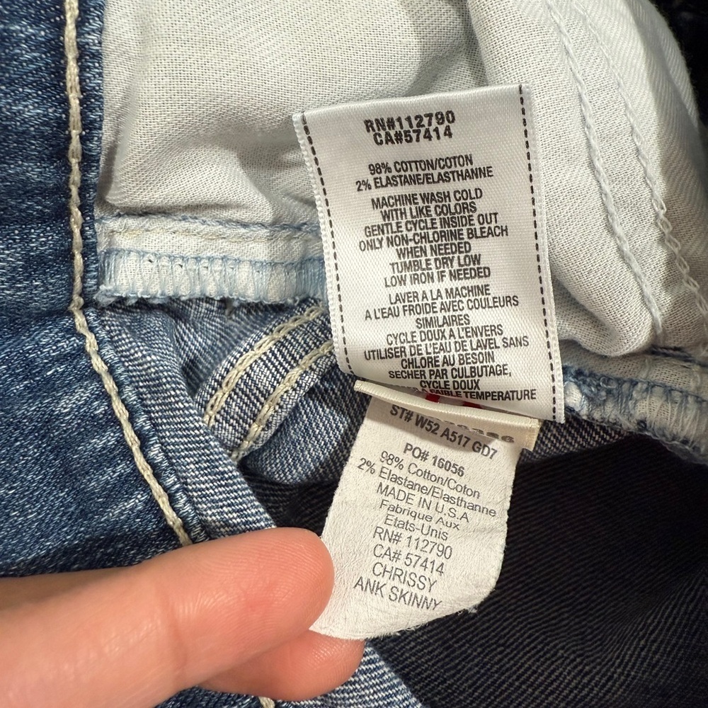 True Religion Women's Chrissy Ankle Skinny Jeans Size 25 Medium Wash - Picture 7 of 7
